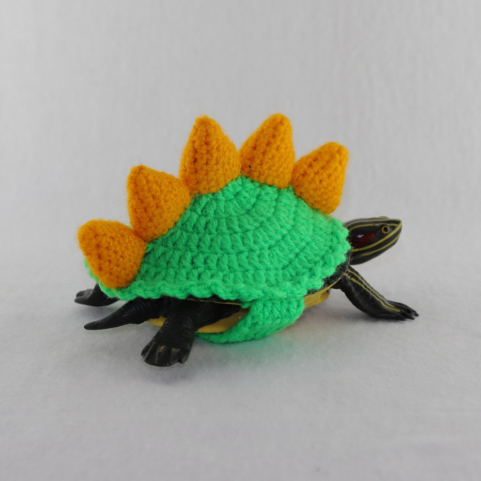 Tortoise Sweater Dinosaur, Stegosaurus Cozy for Tortoises, Crochet