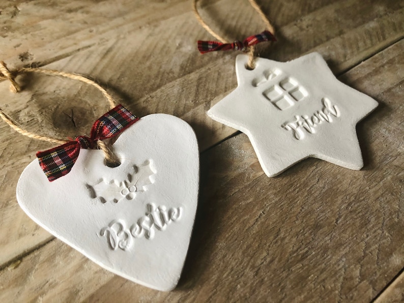 Bestie Best Friend Christmas Tree Decoration Ornament Etsy