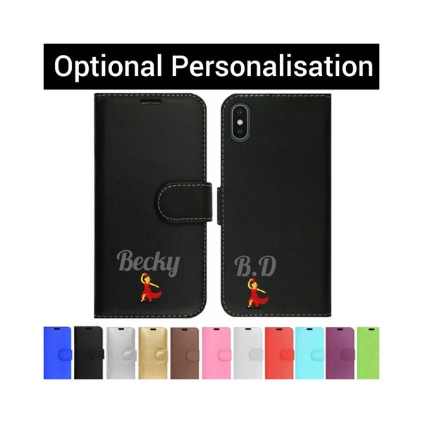Personalised Name/Initials/Emojis Leather Flip Wallet Phone case cover for iPhone 13 12 11 Pro XS Max XR X 8 7 6 Wallet case