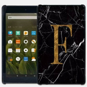 Personalised 1 Initial Marble Letter Cover Case For Amazon Kindle Fire HD 8th/10thPaperwhite 1/2/3/4 Tablet image 8