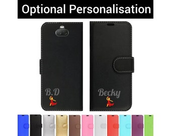 Funda Billetera De Cuero Para Sony Xperia XA1 Y XA1 Ultra