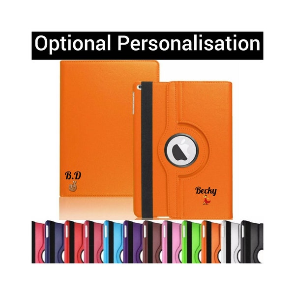 Personalisierter Name/Initialen/Emojis 360 Case Cover für Apple iPad/iPad Mini/iPad Air/iPad Pro Tablet