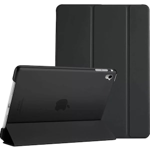 Personalizado 1 3d hombre / mujer bordado sonriente soporte funda semi transparente detrás para Apple iPad /iPad Mini /iPad Air /iPad Pro Tablet Black