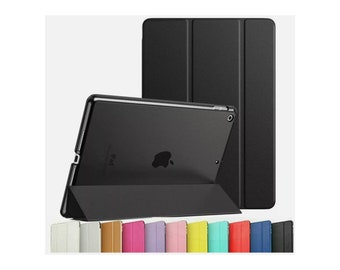 Personalizado 1 3d hombre / mujer bordado sonriente soporte funda semi transparente detrás para Apple iPad /iPad Mini /iPad Air /iPad Pro Tablet