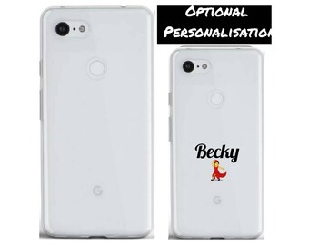 Personalisierte Namen/Initialen/Emoji Clear Phone Case Cover für Google Pixel 2 3 3A 4A 5 5A XL 5G