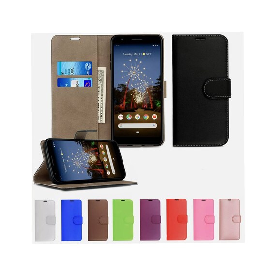 Custodia Google Pixel Custodia Portafoglio Con Zip Per Google Pixel 3A-10 Pro XL - Cover Flip Con Tasche Per Carte E Cinturino Custodia Portafoglio