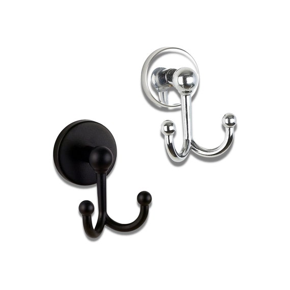Black bathroom door hooks sales