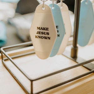 Make Jesus Known Plastic Keychains
