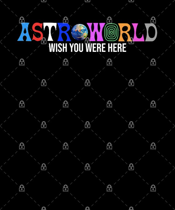 Astroworld Wish You were here PNG For Print, Digital download, Sublimation
