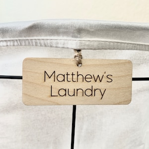Custom Wooden Labels, Labels for Laundry, Laundry Basket Labels, Labels ...