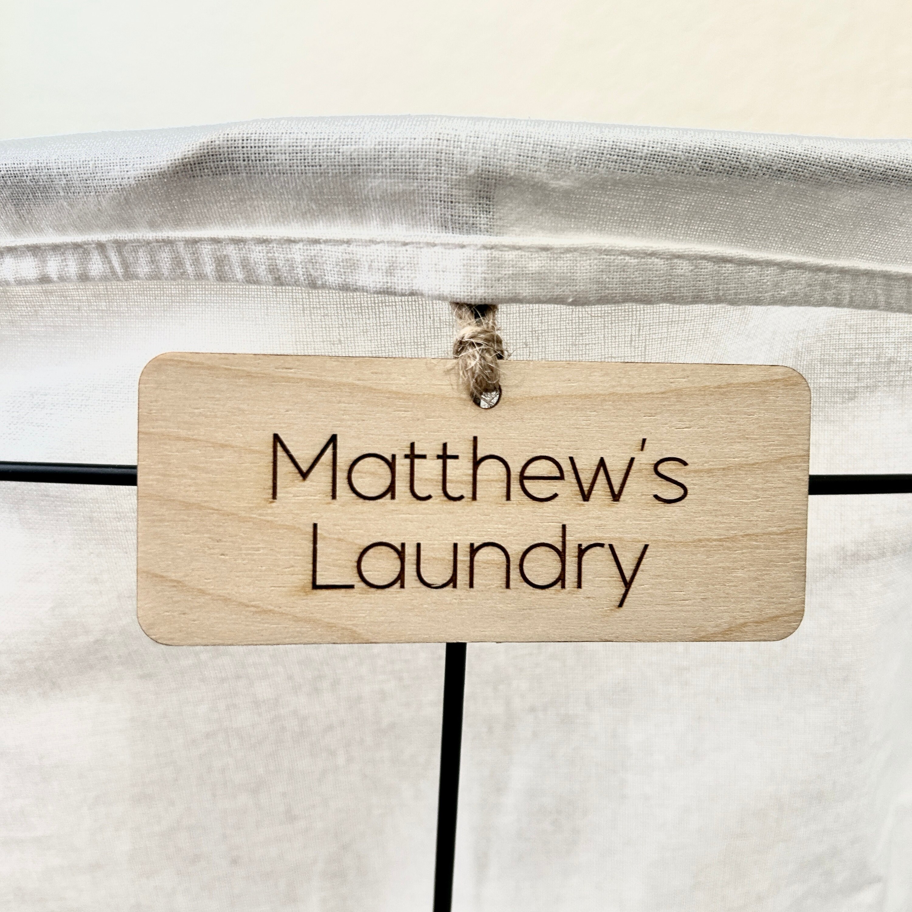 Custom Wooden Labels, Labels for Laundry, Laundry Basket Labels, Labels ...