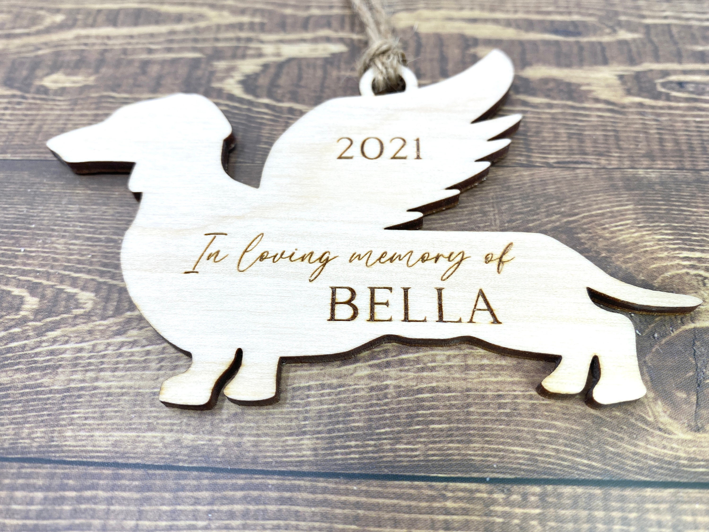 Dachshund Memorial Ornament Dachshund Memorial Dachshund Etsy