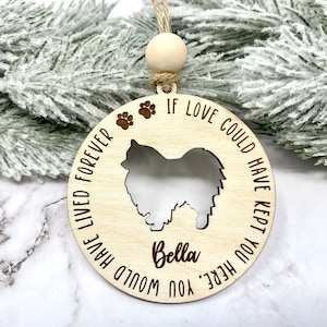 Pomeranian Memorial Ornament, Pomeranian Ornament, Pomeranian Memorial, Pomeranian Gifts, Pomeranian Mom, Loss of Pomeranian, Dog Loss Gift