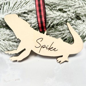Bearded Dragon Ornament, Bearded Dragon Christmas, Bearded Dragon decorations, Bearded Dragon Gifts, Beardie, Personalized, Wood