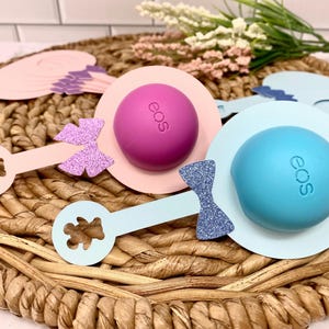 Bearly Baby Shower Favors, Eos Baby Shower Favors, Rattle, Eos Lip Balm Favor, baby shower lip balm, Eos lip balm baby shower, Eos Holder
