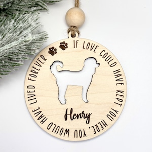 Poodle Memorial Ornament, Poodle Christmas, Standard Poodle, Poodle Memorial, Poodle Ornament, Loss of Pet Gift, Personalized