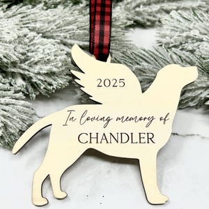 Labrador Memorial Ornament, Labrador Wings, Lab Memorial, Pet Loss Gift, Angel Dog Ornament, Labrador Retriever, Labrador Gifts, Wood
