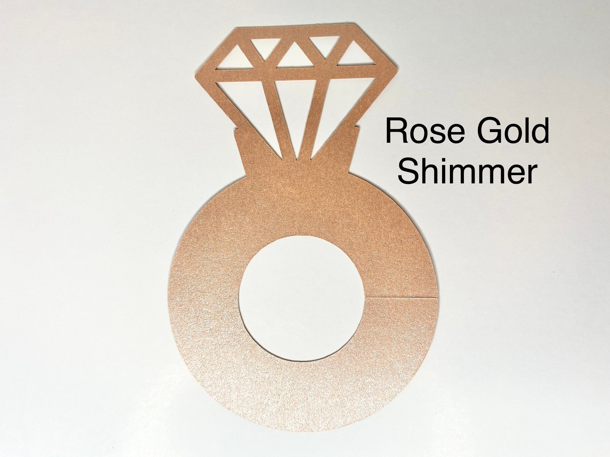 20 Shimmer Diamond Ring Drink Tags Bridal Shower Drink Tags Etsy