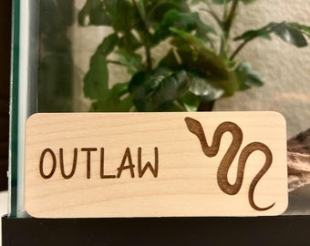 Snake Name Tag, Snake Tank Accessories, Snake Gifts, Snake Tank Decor, Snake Decor, Snake Decor for Tank, Personalized