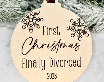Ornament geschieden, Geschenke geschieden für Sie, Geschenke geschieden, Papa geschieden, Geschenke geschieden für Ihn, Geschenk geschieden, endlich geschieden
