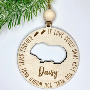 Guinea Pig Memorial Ornament, Guinea Pig Loss Gift, Guinea Pig Remembrance Ornament, Guinea Pig Ornament, Guinea Pig Gifts