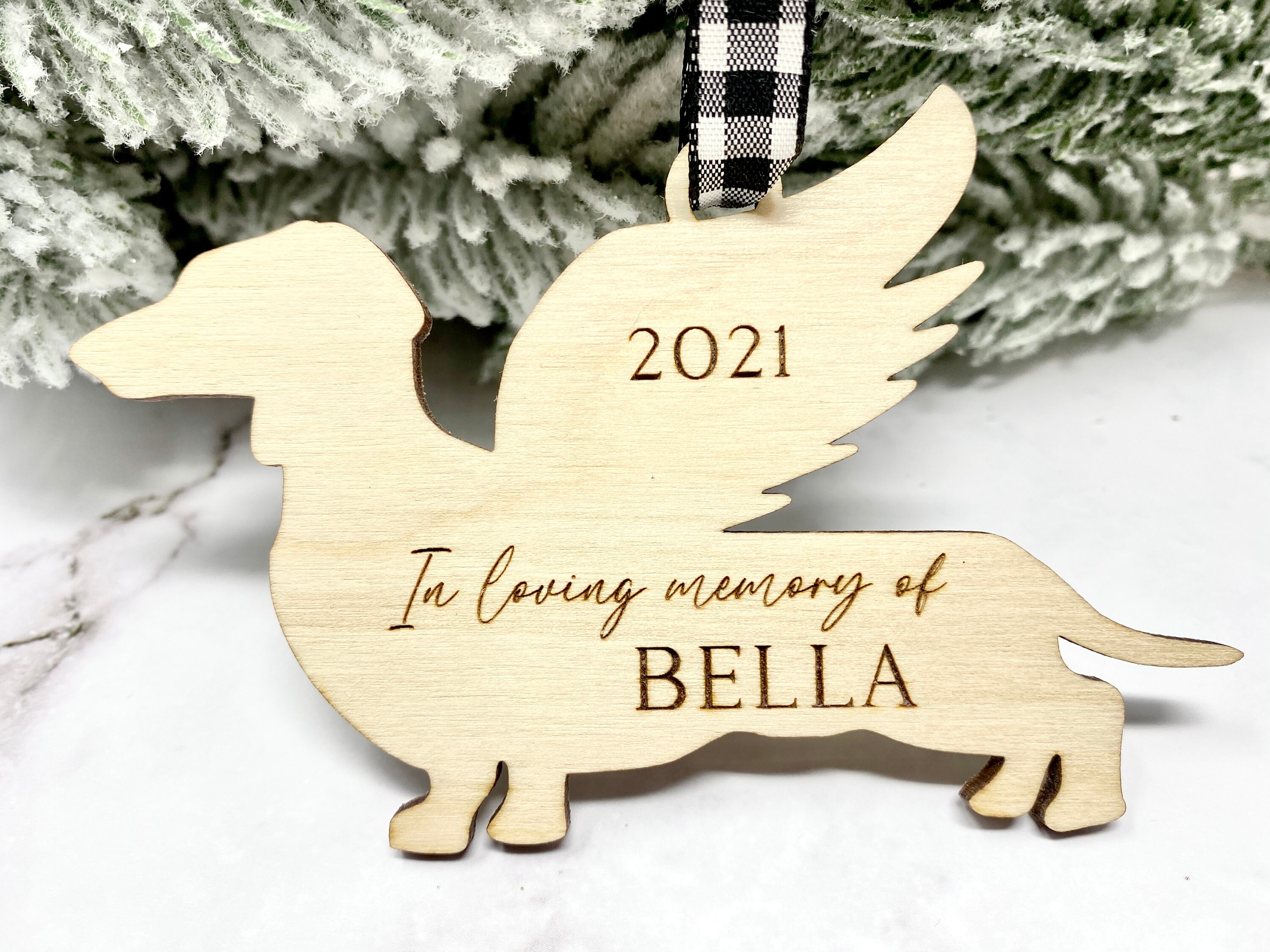 Dachshund Memorial Ornament Dachshund Memorial Dachshund Etsy