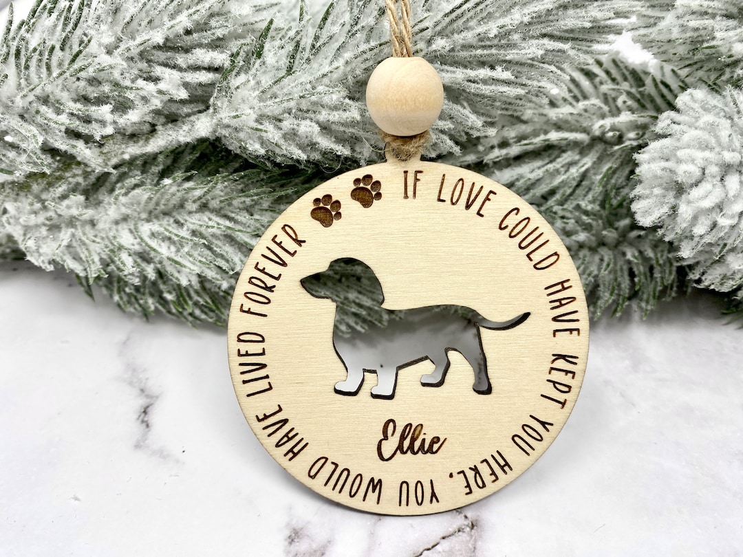 Dachshund Memorial Ornament Dachshund Memorial Doxie Etsy