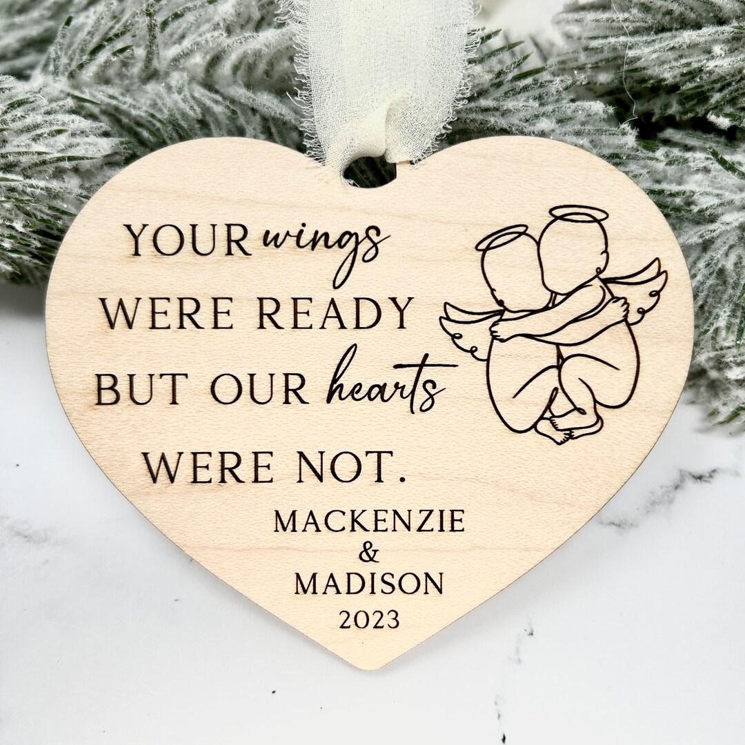Twin Memorial Ornament, Loss of Twins, Twins Miscarriage Gift