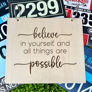 Marathon Bib Holder, Marathon Gift, Marathon Runner Gift, Race Bib Holder, Runner Gifts, Racing Bib Holder, Half Marathon Gift, Running Bib