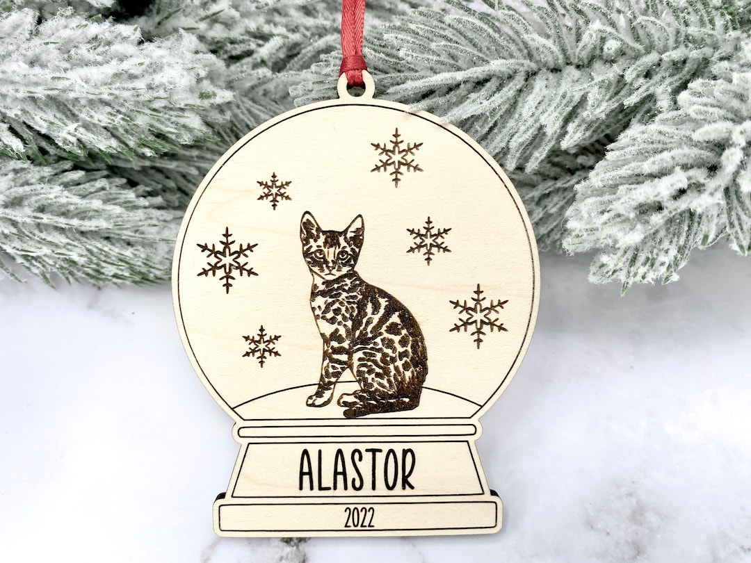 Bengal Cat Ornament, Bengal Ornament, Bengal Christmas, Bengal Cat