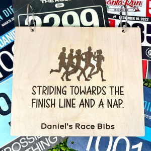 Marathon Bib Holder, Marathon Gift, Marathon Runner Gift, Race Bib Holder, Runner Gifts, Racing Bib Holder, Half Marathon Gift, Running Bib