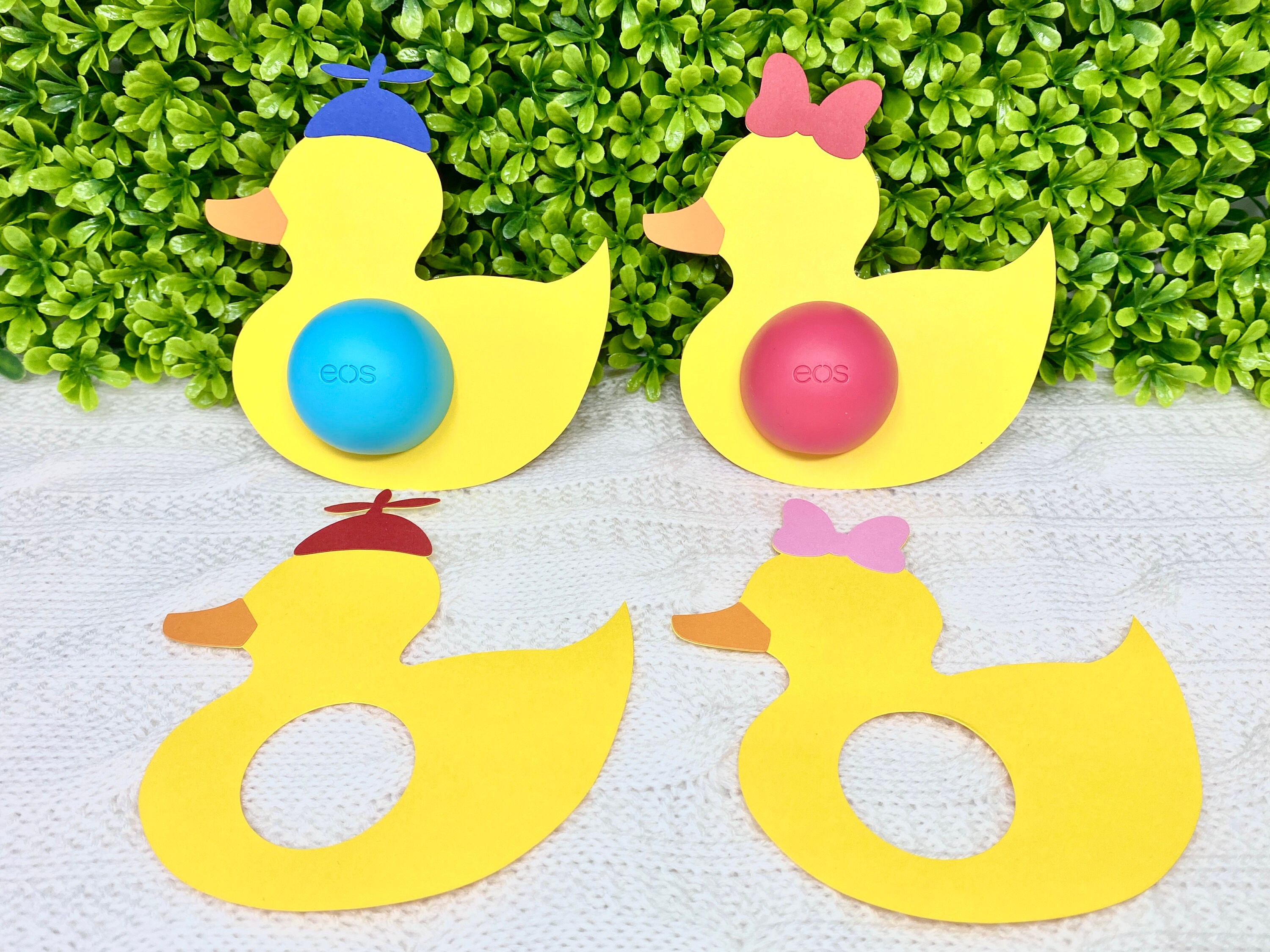 Eos Lip Balm Favor Rubber Duckies Baby Shower Lip Balm Eos Etsy