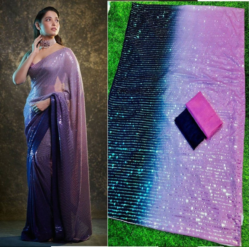 Heavy creap silk padding georget saree and blouse,indian saree,saree dress,dress for women,saris,wedding saree,sari,saree blue saree