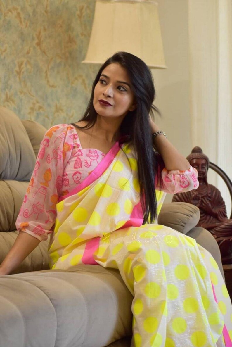 sari,wedding saree,designer saree,sari,yellow saree dress for women Luxury Chanderi saree and blouse for women,indian saree,saree dress