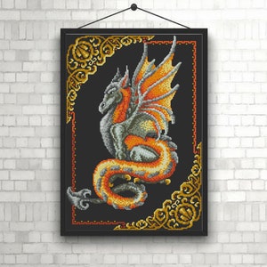Dragon Cross Stitch Pattern X Stitch PDF Pattern