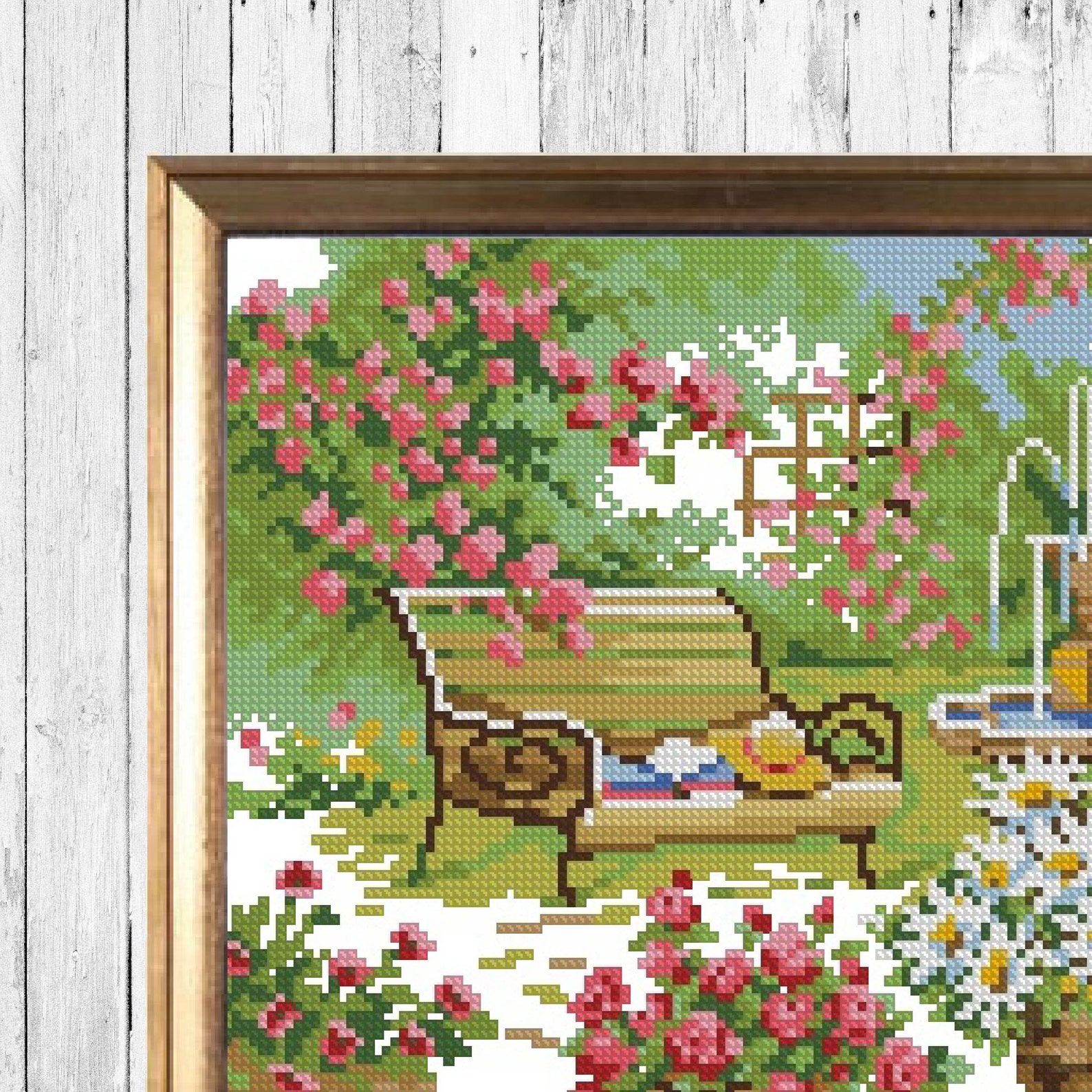 Garden Cross Stitch Pattern Flower Cross Stitch Pattern Spring | Etsy