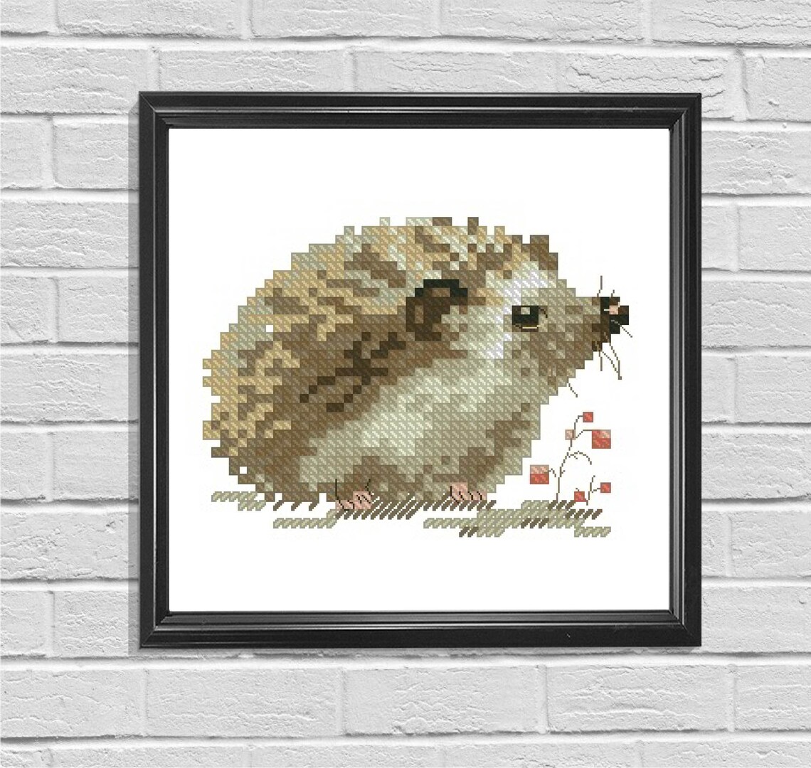 Hedgehog Cross Stitch Pattern Hedgehog Cross Stitch Pattern X Etsy UK