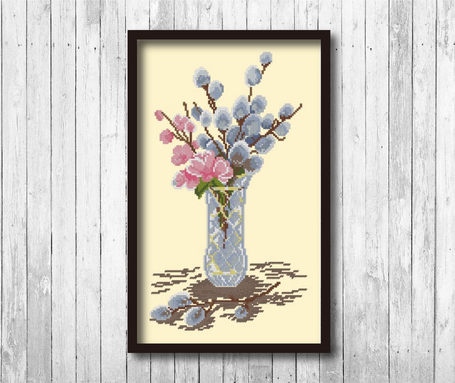 Flower Cross Stitch Pattern Vase Cross Stitch Pattern Flower X | Etsy