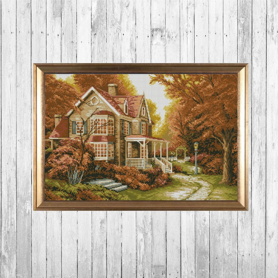 Autumn Fall Cross Stitch Pattern Autumn Fall Cross Stitch Pattern