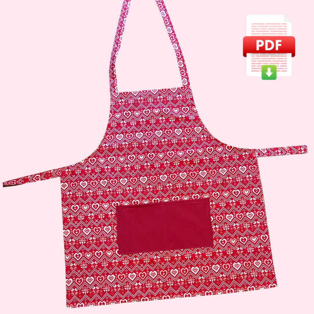 DIY Apron Sewing Pattern: Easy Beginner Tutorial (digital Download) - Etsy