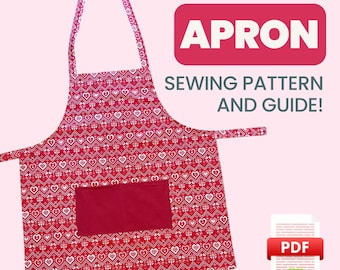 DIY Apron Sewing Pattern: Easy Beginner Tutorial (Digital Download)