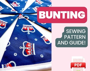 DIY Bunting Sewing Guide: Beginner-Friendly Printable Template (PDF Pattern)