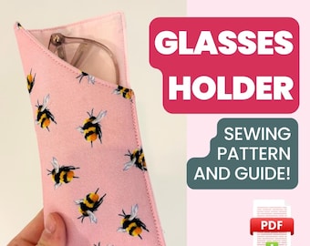 Glasses Case Sewing Pattern | Digital PDF Sewing Guide | Beginner-Friendly Sewing Project | Protective Glasses Sleeve | Handmade Gift Idea