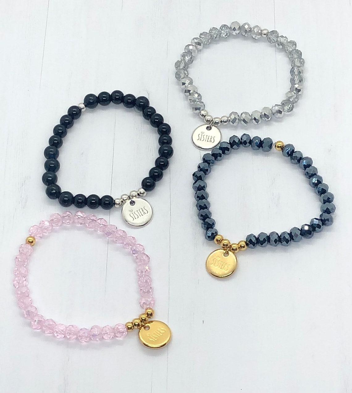 Charm Bracelet for Siblings Charm Bracelet for Sisters in Etsy