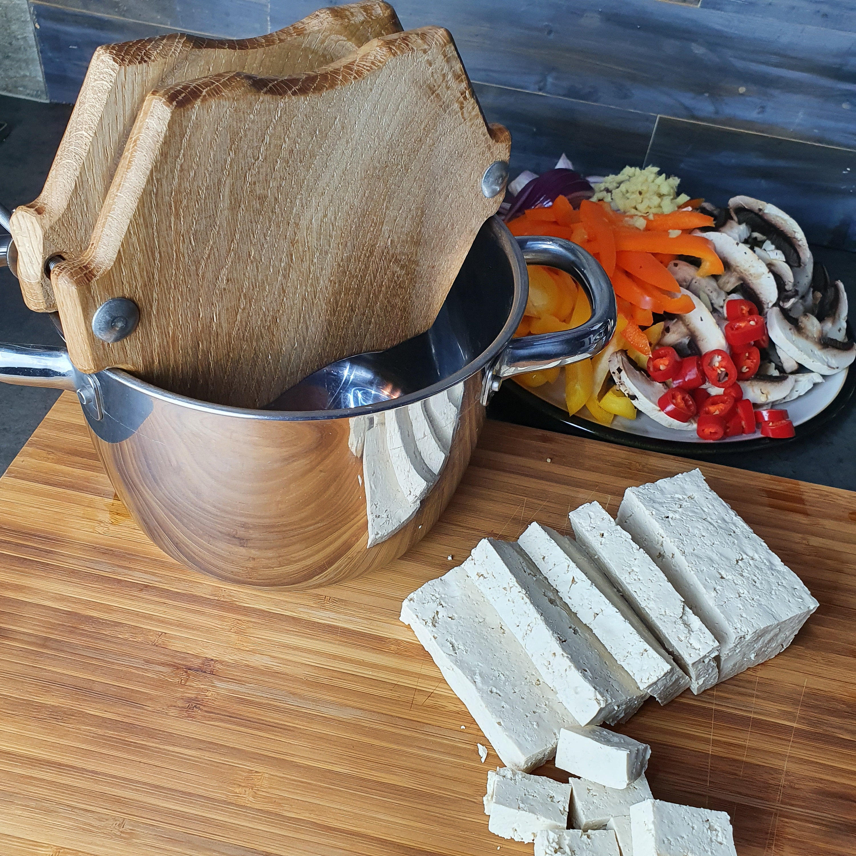 Handmade Hardwood Oak Tofu Press Ideal for improving your Etsy