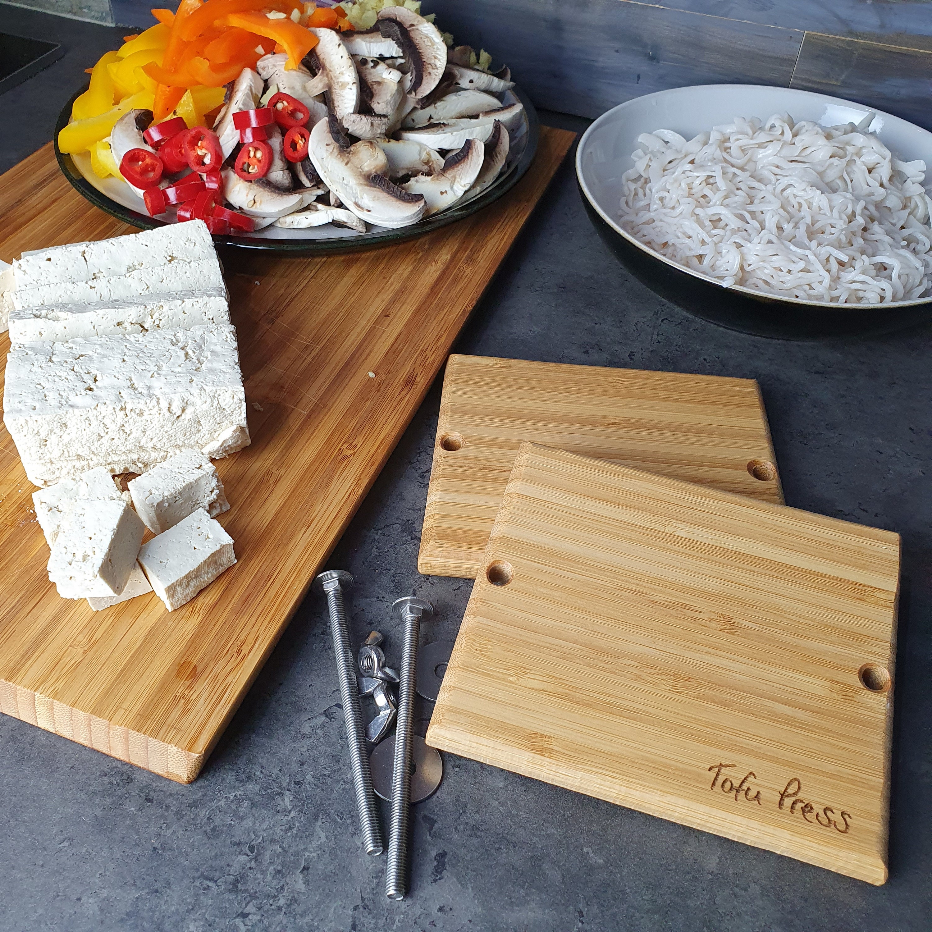 Handmade Bamboo Tofu Press Ideal for improving your Etsy