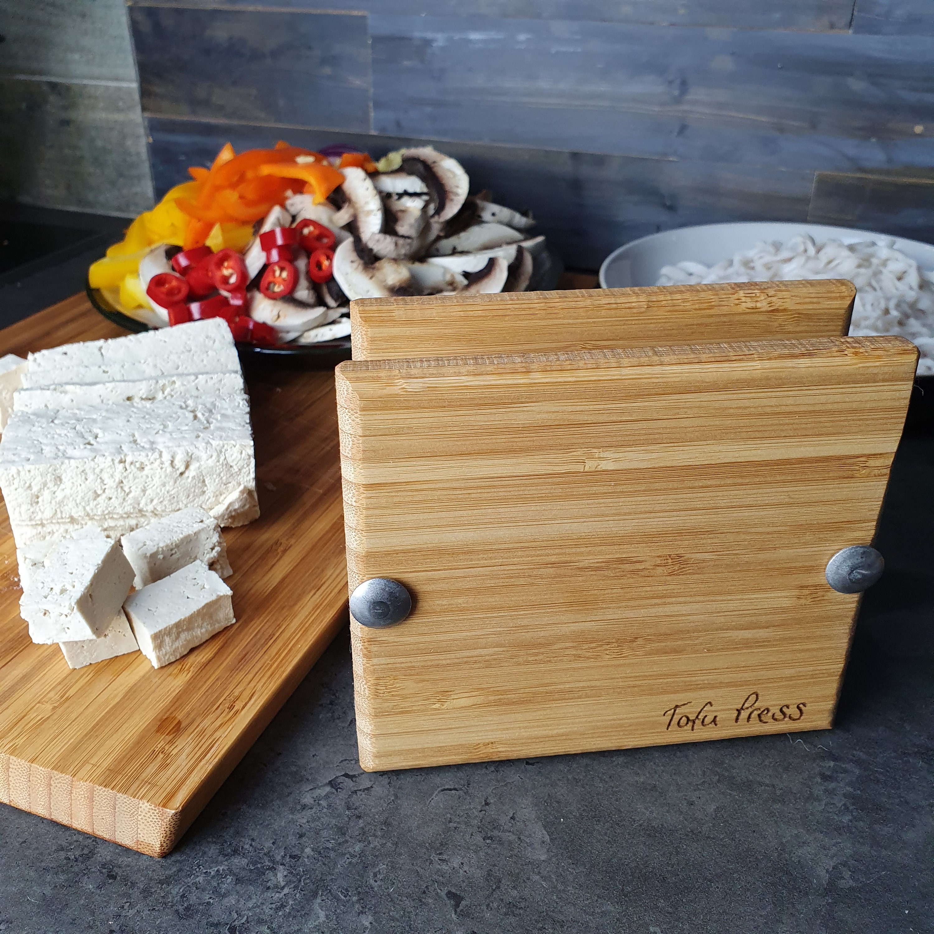 Handmade Bamboo Tofu Press Ideal for Improving Your Etsy UK