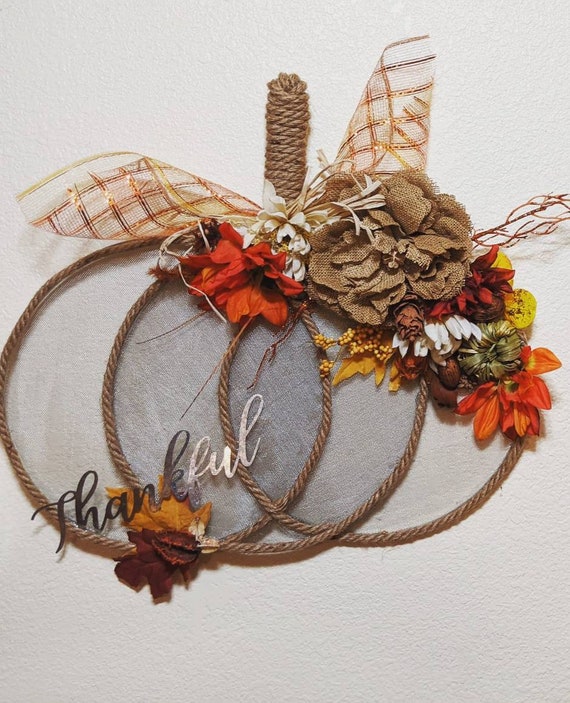 Pumpkin wreath splatter screen wreath fall decor Etsy