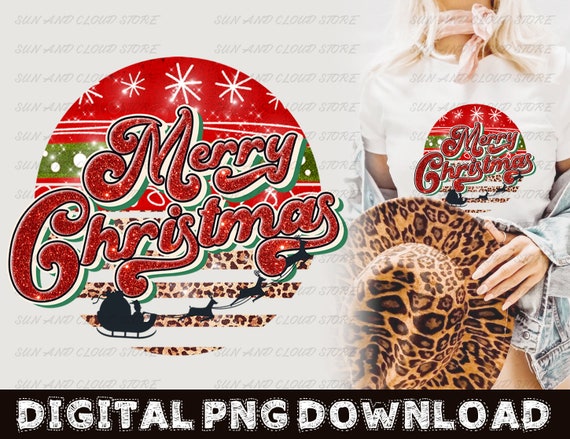 Merry Christmas Sublimation Design 