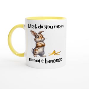 Grumpy Bunny Mug: Funny Animal Lover Gift - 11oz Ceramic Cup